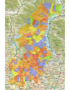 Mappa stradale con comuni della provincia di Como pdf 2
