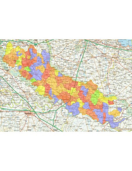 Mappa stradale con comuni della provincia di Cremona pdf