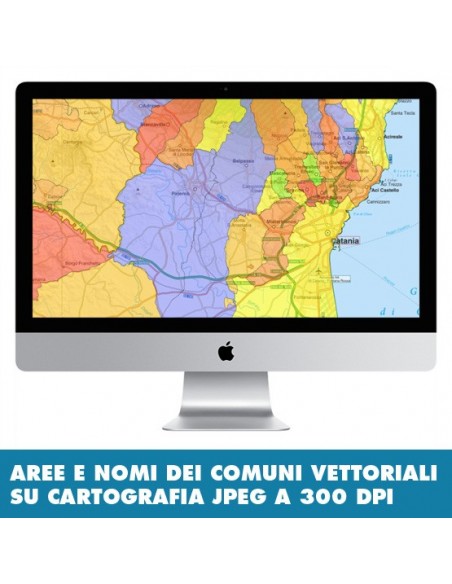Mappa stradale con comuni della provincia di Catania pdf