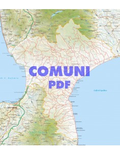 Mappa stradale con comuni della provincia di Catanzaro pdf