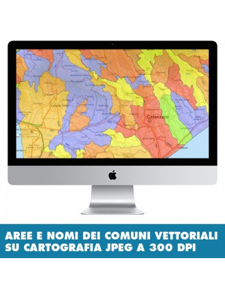 Mappa stradale con comuni della provincia di Catanzaro pdf
