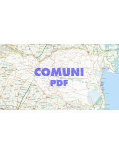 Mappa stradale con comuni della provincia di Ferrara pdf
