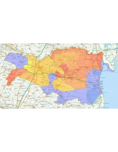 Mappa stradale con comuni della provincia di Ferrara pdf 2