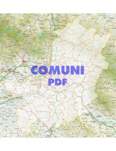 Mappa stradale con comuni della provincia di Firenze pdf