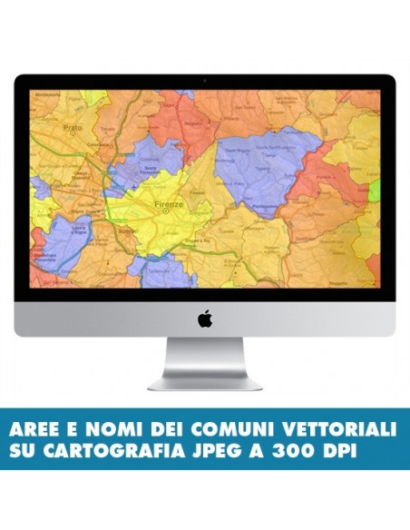 Mappa stradale con comuni della provincia di Firenze pdf