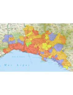 Mappa stradale con comuni della provincia di Genova pdf 2