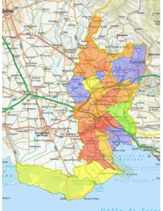 Mappa stradale con comuni della provincia di Gorizia pdf 2