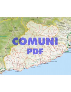 Mappa stradale con comuni della provincia di Imperia pdf