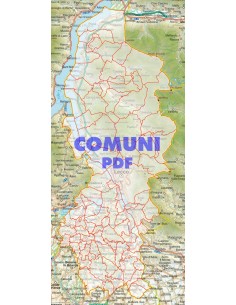 Mappa stradale con comuni della provincia di Lecco pdf