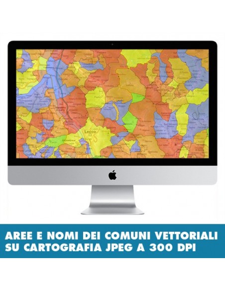 Mappa stradale con comuni della provincia di Lecco pdf