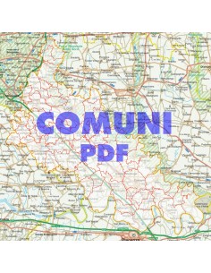 Mappa stradale con comuni della provincia di Lodi pdf