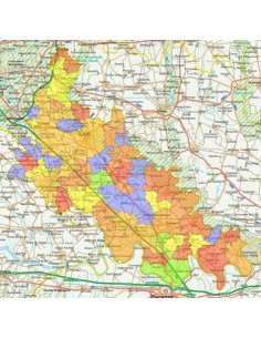 Mappa stradale con comuni della provincia di Lodi pdf 2
