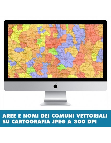Mappa stradale con comuni della provincia di Lodi pdf