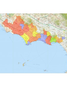 Mappa stradale con comuni della provincia di Latina pdf 2