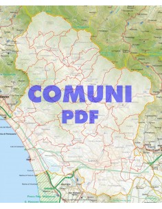 Mappa stradale con comuni della provincia di Lucca pdf