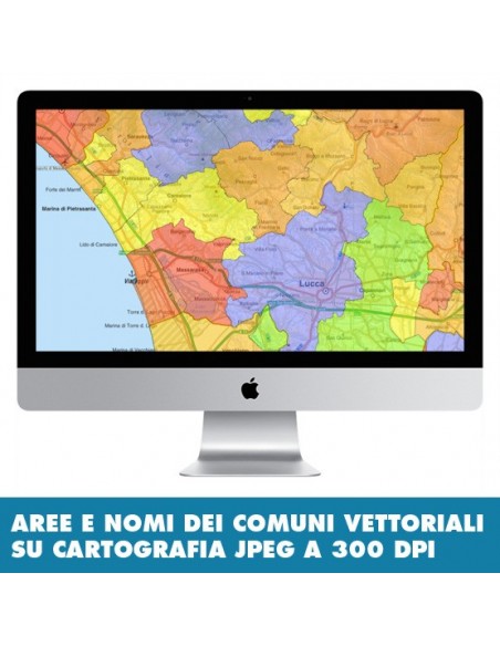 Mappa stradale con comuni della provincia di Lucca pdf