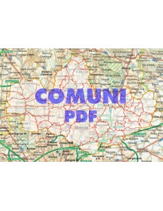 Mappa stradale con comuni della provincia di Monza e...