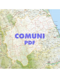 Mappa stradale con comuni della provincia di Macerata pdf