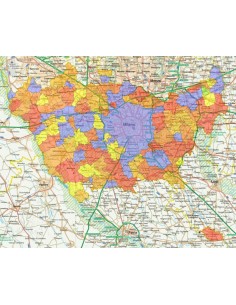 Mappa stradale con comuni della provincia di Milano pdf 2