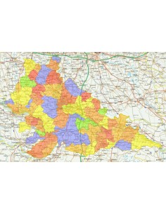 Mappa stradale con comuni della provincia di Mantova pdf 2