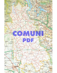 Mappa stradale con comuni della provincia di Novara pdf