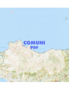 Mappa stradale con comuni della provincia di Palermo pdf