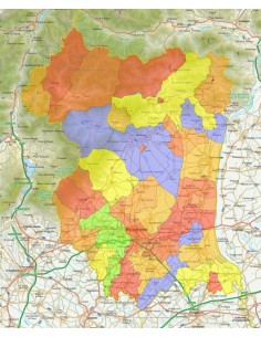 Mappa stradale con comuni della provincia di Pordenone pdf 2