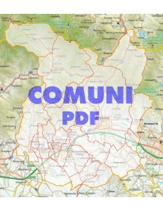 Mappa stradale con comuni della provincia di Pistoia pdf