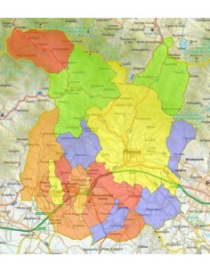 Mappa stradale con comuni della provincia di Pistoia pdf 2