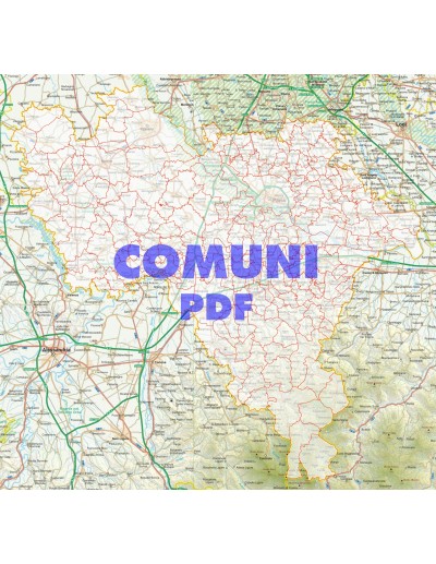 Mappa stradale con comuni della provincia di Pavia pdf