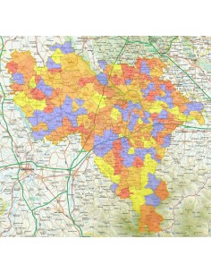 Mappa stradale con comuni della provincia di Pavia pdf 2