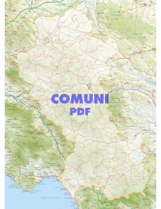 Mappa stradale con comuni della provincia di Potenza pdf