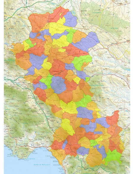 Mappa stradale con comuni della provincia di Potenza pdf