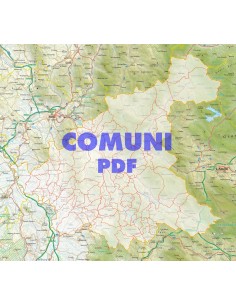 Mappa stradale con comuni della provincia di Rieti pdf