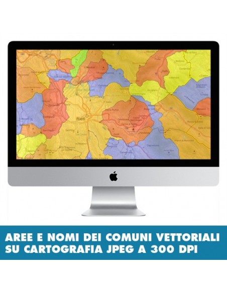 Mappa stradale con comuni della provincia di Rieti pdf