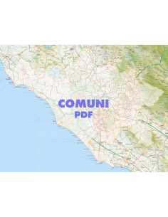 Mappa stradale con comuni della provincia di Roma pdf