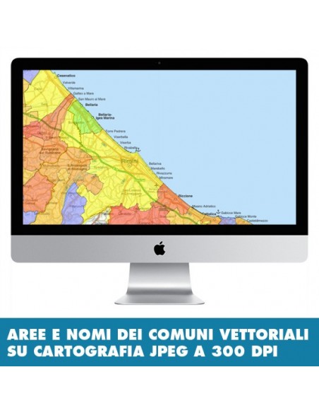 Mappa stradale con comuni della provincia di Rimini pdf