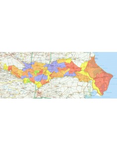 Mappa stradale con comuni della provincia di Rovigo pdf 2