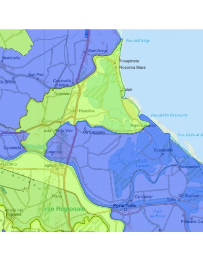 Mappa stradale con comuni della provincia di...