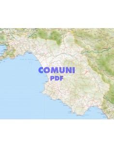 Mappa stradale con comuni della provincia di Salerno pdf