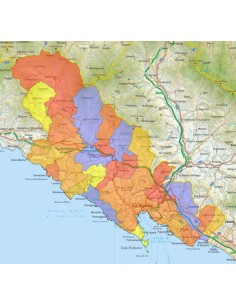 Mappa stradale con comuni della provincia di La Spezia pdf 2
