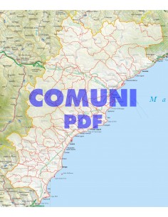 Mappa stradale con comuni della provincia di Savona pdf