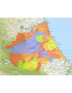 Mappa stradale con comuni della provincia di Teramo pdf 2