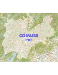 Mappa stradale con comuni della provincia di Trento pdf