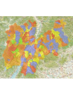 Mappa stradale con comuni della provincia di Trento pdf 2