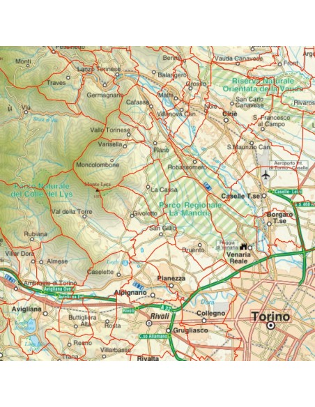 Mappa stradale con comuni della provincia di Torino pdf