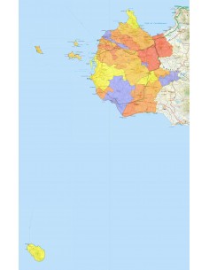 Mappa stradale con comuni della provincia di Trapani pdf 2