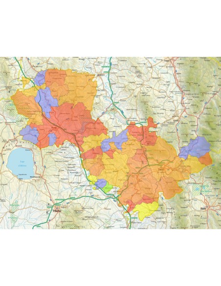 Mappa stradale con comuni della provincia di Terni pdf