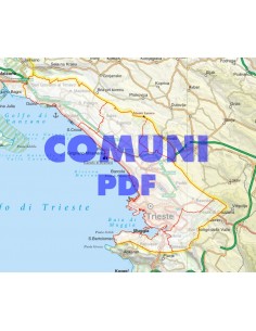 Mappa stradale con comuni della provincia di Trieste pdf