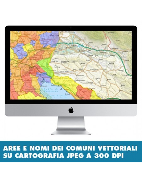 Mappa stradale con comuni della provincia di Trieste pdf